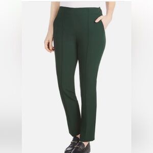 Hilary Radley Ladies' Pintuck Pull-On Pant, Green (Deep Emerald)